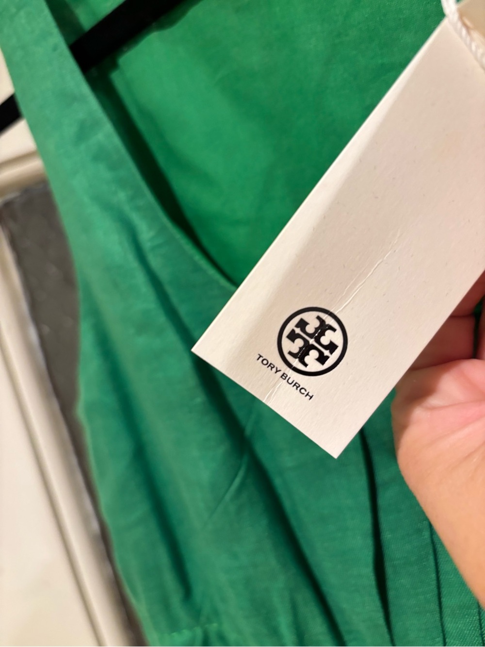 NEW WITH TAGS TORY BURCH Pleated Midi Dress in Linen - Picture 7 of 11